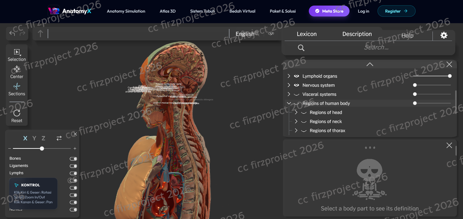 AnatomyX – Immersive Human Anatomy Learning Platform